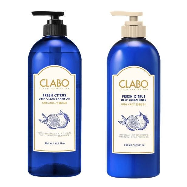Kerasys CLABO Laboratory Fresh Citrus Deep Clean Shampoo 960ml + Condicionador 960ml