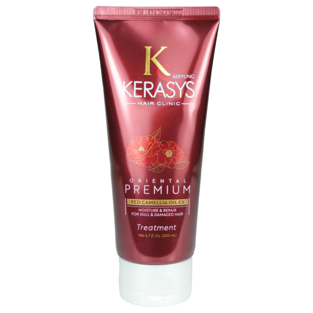 Kerasys - Oriental Premium Red Camellia Oil EX Treatment 200ml - Imagem 3