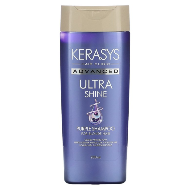 Kerasys Advanced Ultra Shine - Purple Shampoo 200ml (Made in Korea)